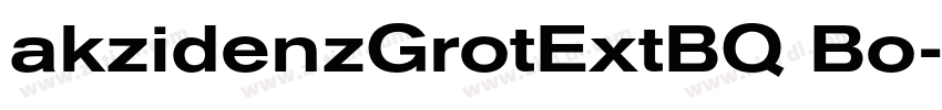 akzidenzGrotExtBQ Bo字体转换